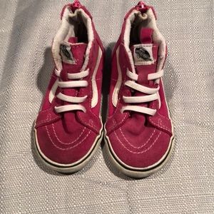 Vans pink toddler size 8